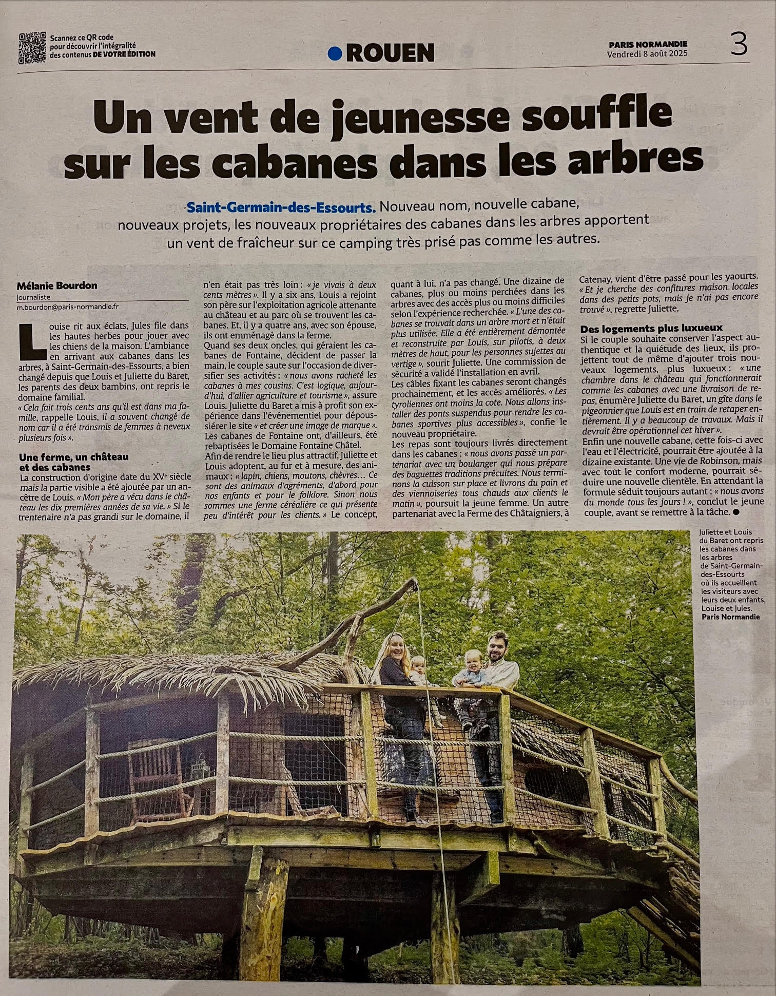 You are currently viewing En UNE du journal Paris Normandie